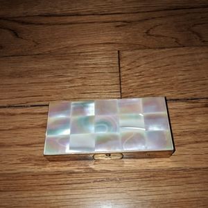 Antique Mother of Pearl and brass pill box
